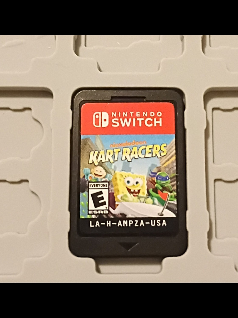 Nintendo Switch Kart Racers Game Card - Black with Red Label